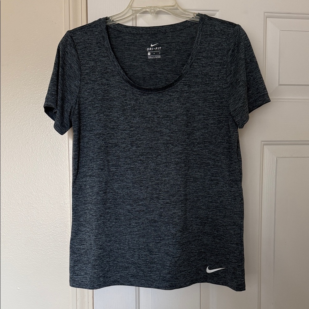 Nike Women's Gray Dri-FIT Short Sleeve Tee